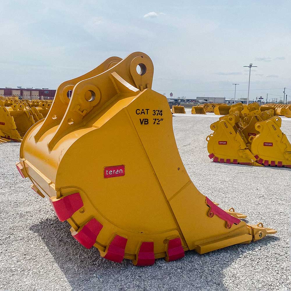 Teran Heavy Duty Excavator Bucket | Model BKT-374 HDXV | Digging Width 42" to 84" Inch | Capacity 2.08 to 3.65 Cubic Meters | For Excavators