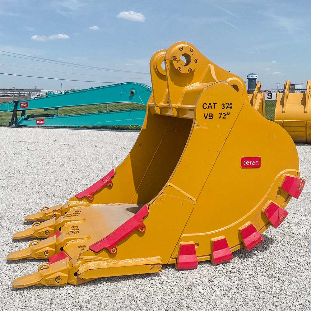 Teran Heavy Duty Excavator Bucket | Model BKT-374 HDXV | Digging Width 42" to 84" Inch | Capacity 2.08 to 3.65 Cubic Meters | For Excavators
