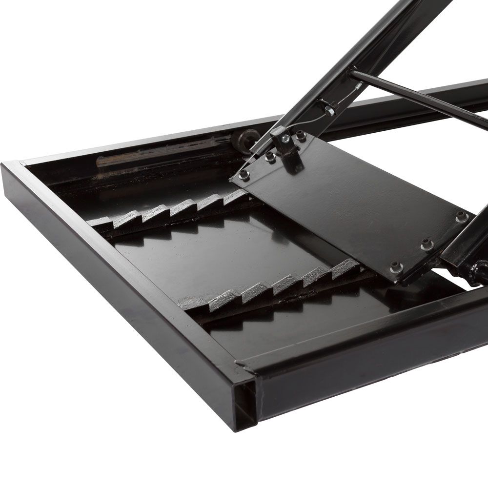 Black Widow Air/Hydraulic Motorcycle Lift Table Wide | Model BW-1500AO-V2-MC | Platform Size 78" x 47" | Capacity 1,500 lb | For Street, Touring & Cruiser Motorcycles
