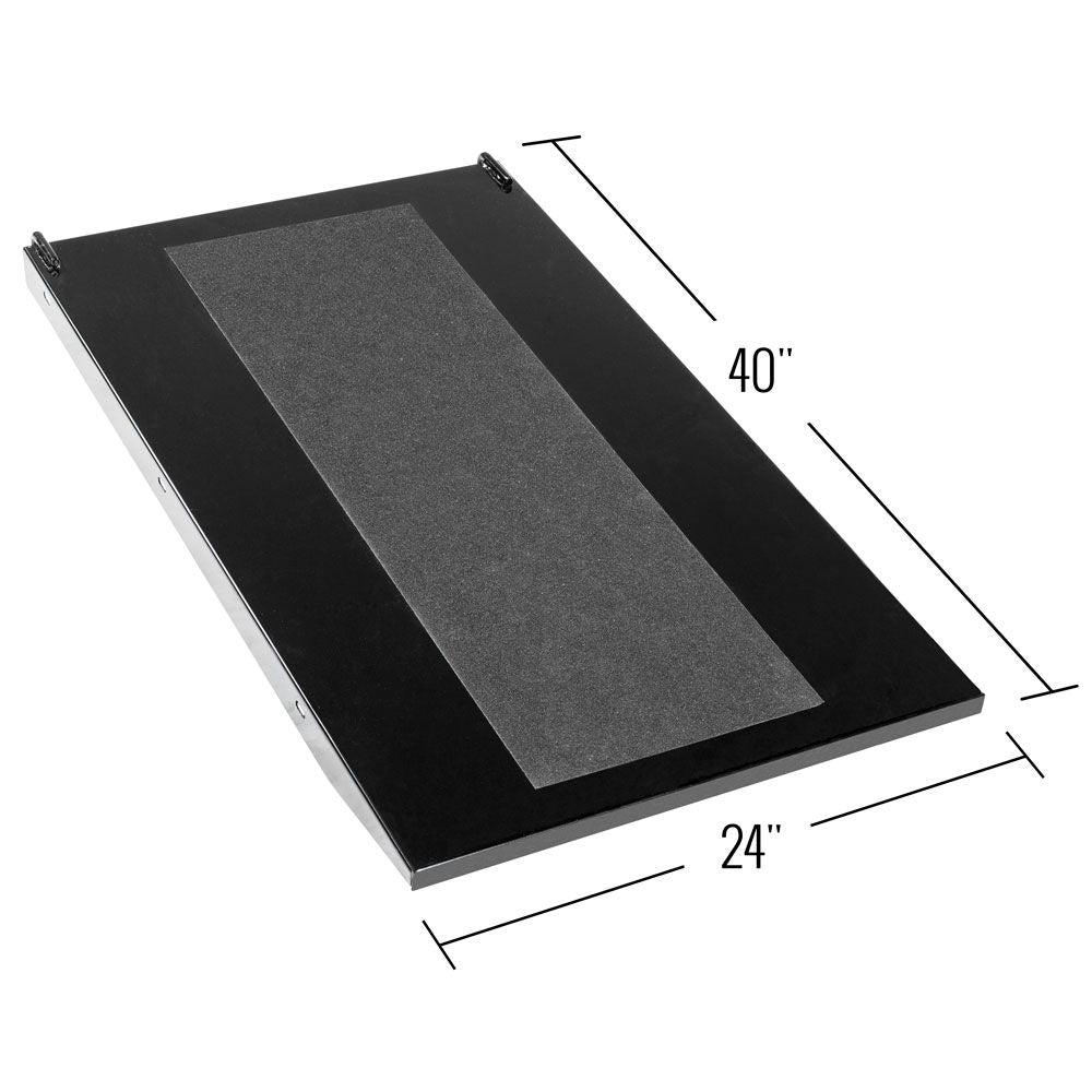 Black Widow Extra-Long Approach Ramp For ProLift Table | Model BW-PROLIFT-HD-XLTABR | Width 24" | 40" Ramp Length | For Motorcycle, ATV & UTV Lift Table Loading