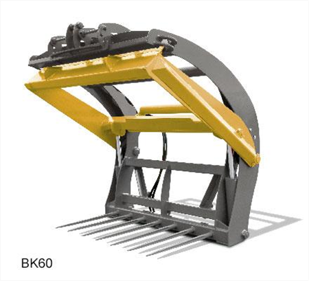 HLA Attachments | Bale Knife Slicer | Model BK Series | Widths 48" To 72" | Hydraulic Flow 15 To 30 GPM | For Skid Steers & Loaders