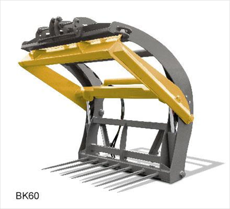 HLA Attachments | Bale Knife (Less Frame) | Models BK48LF, BK60LF & BK72LF | Bale Diameter 48" To 72" | Hydraulic Clamp | For Tractor