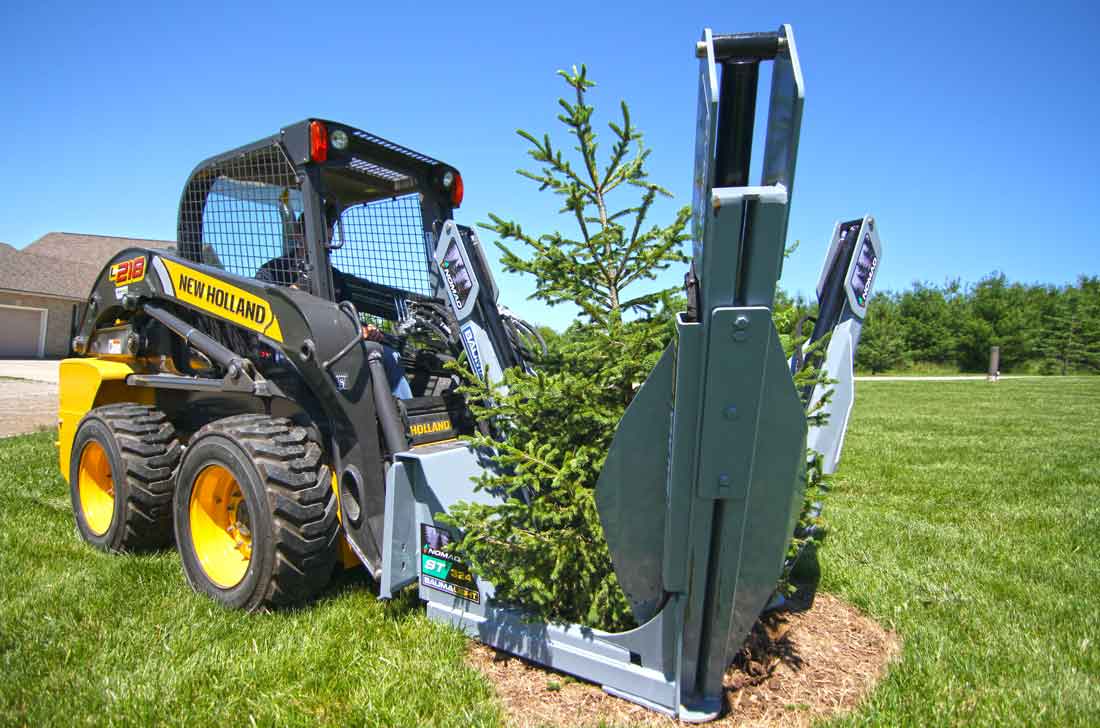 Baumalight Tree Spade Small Fixed Compact | Model ST324 | Capacity 24" Root Ball | Hydraulic Flow 5 To 20 GPM | For Telehandler & Skid Steers