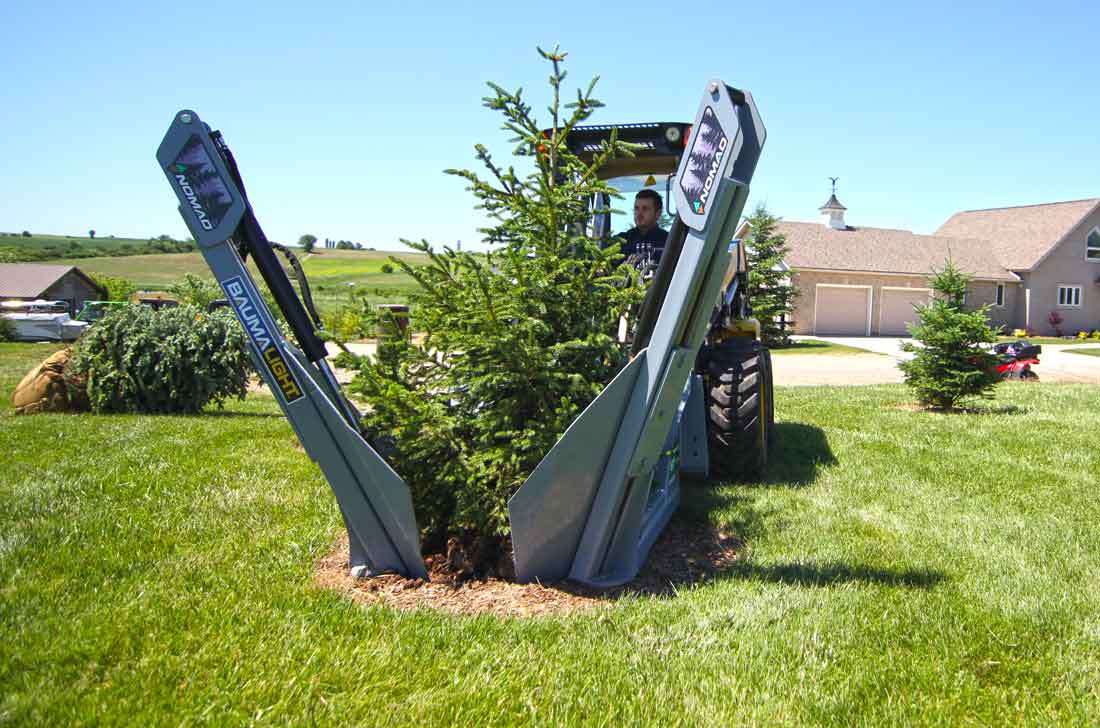 Baumalight Tree Spade Small Fixed Compact | Model ST324 | Capacity 24" Root Ball | Hydraulic Flow 5 To 20 GPM | For Telehandler & Skid Steers