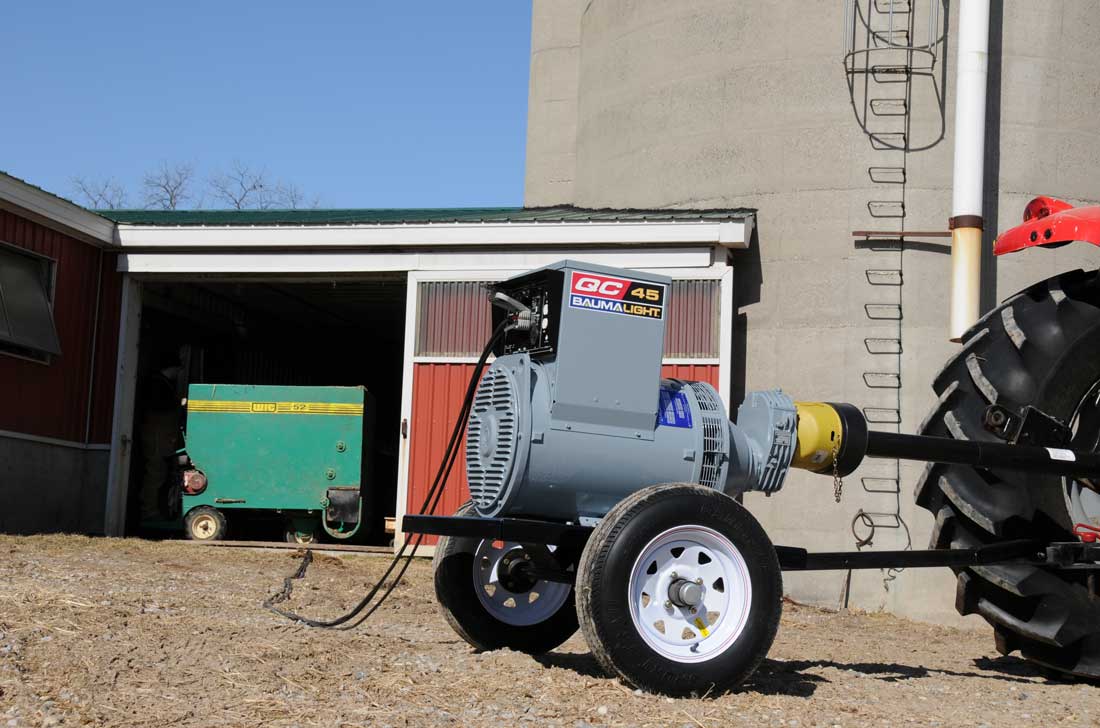 Baumalight PTO Generator 4 Pole | Model Q Series | Power Range 12 To 113 Kilowatt | Horsepower 21 To 153 HP | For Tractors