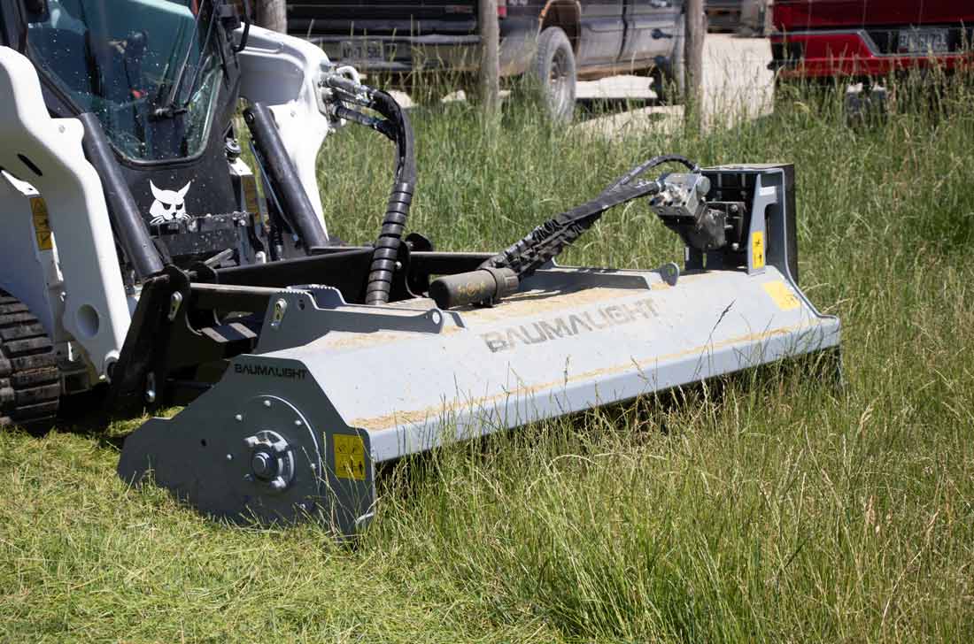 Baumalight Flail Mower | Model FEB-700 | Cutting Width 88" | Hydraulic Flow Range 8-35 GPM | For Skid Steers