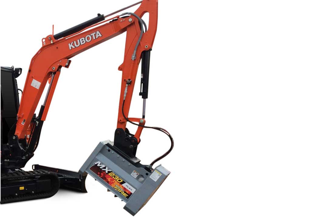 Baumalight Flail Mower | Model MX230 | Cutting Width 30" | Machine Size 2 To 8 Tons | For Excavators