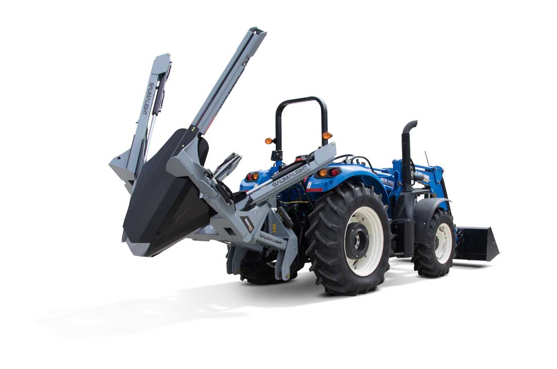 Baumalight 3-Point Hitch Tree Spade | Model PT440 | Opening Width 52" | Horsepower 70 To 80 HP | For Tractors