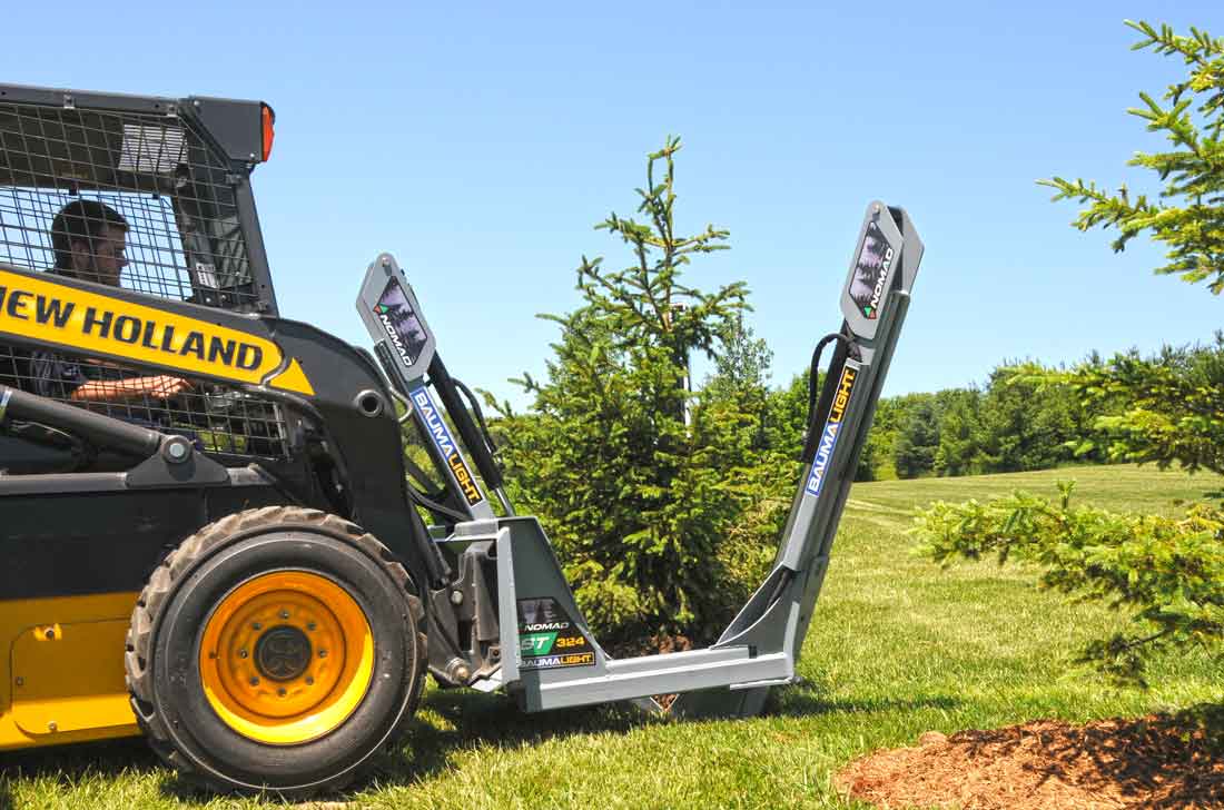Baumalight Tree Spade Small Fixed Compact | Model ST324 | Capacity 24" Root Ball | Hydraulic Flow 5 To 20 GPM | For Telehandler & Skid Steers
