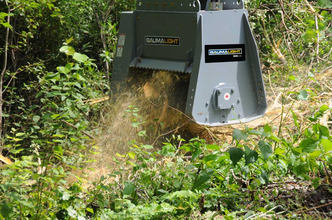 Baumalight Fixed Tooth Mulcher | Model MX530 | Path Width 40" | Machine Size 4-12 Tons | For Excavators