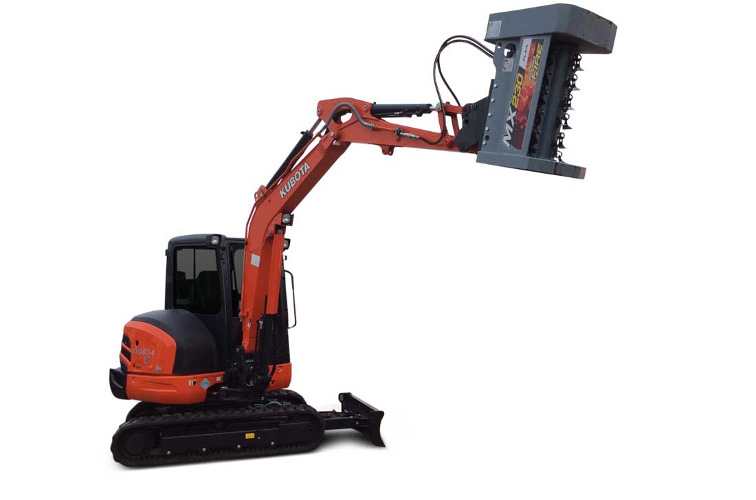Baumalight Flail Mower | Model MX230 | Cutting Width 30" | Machine Size 2 To 8 Tons | For Excavators