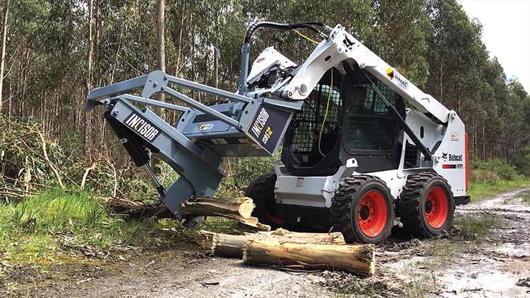 Baumalight Tree Shear With Buncher | Model ISH/ISR Series | Limb Cutting Size 10" & 12" | Hydraulic Flow 10 To 60 GPM | For Skid Steers
