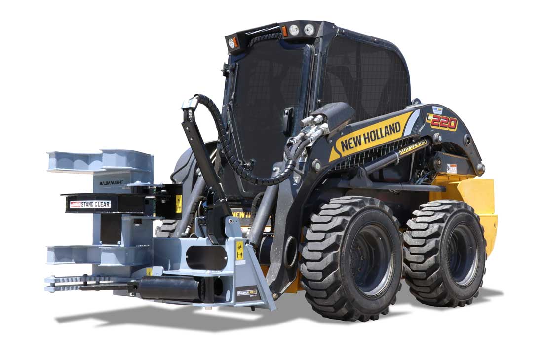 Baumalight Tree Shear With Buncher | Model ISH/ISR Series | Limb Cutting Size 10" & 12" | Hydraulic Flow 10 To 60 GPM | For Skid Steers