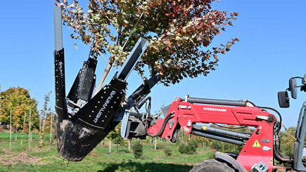Baumalight Industrial Tree Spade | Model DR-448 | Width 48" | Opening Width 30" | Hydraulic Flow 10–35 GPM | For Skid Steers