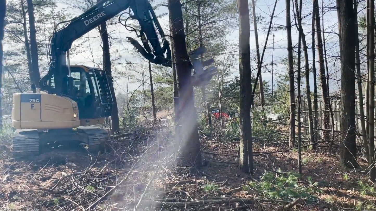 Baumalight Tree Shear | Model IXP508G, IXP510G & IXP512G | Limb Size 8", 10" & 12" | Machine Size 3 To 20 Tons | For Excavators