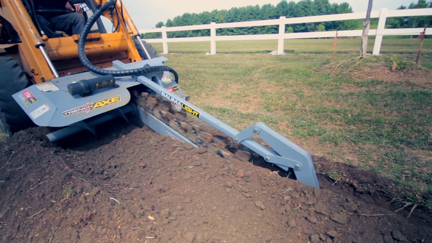 Baumalight Trencher | Model TN-760 | Width 6" - 10" | Hydraulic Flow Range 20-42 GPM | For Skid Steers