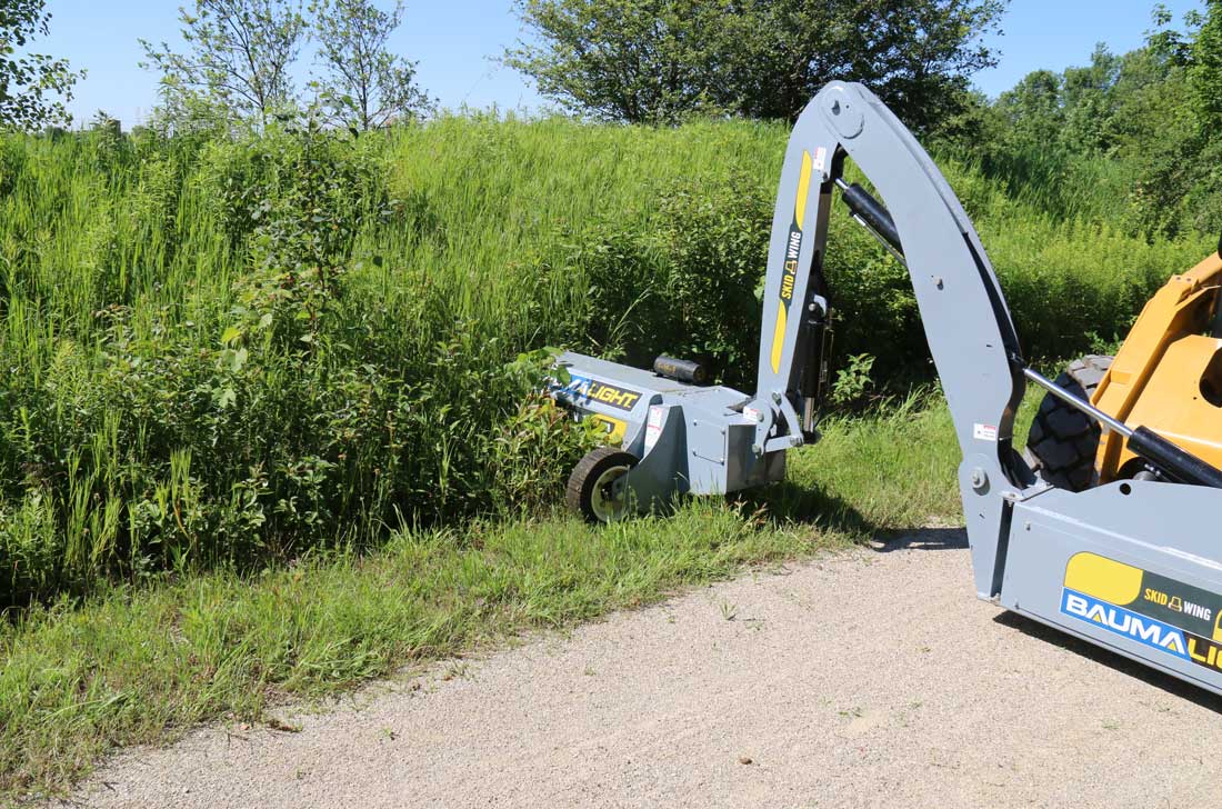 Baumalight Boom Mower | Model SWA/SWF Series | Reach 6' To 14' | Cutting Width 48" & 60" | Hydraulic Flow Range 15-35 GPM | For Skid Steers