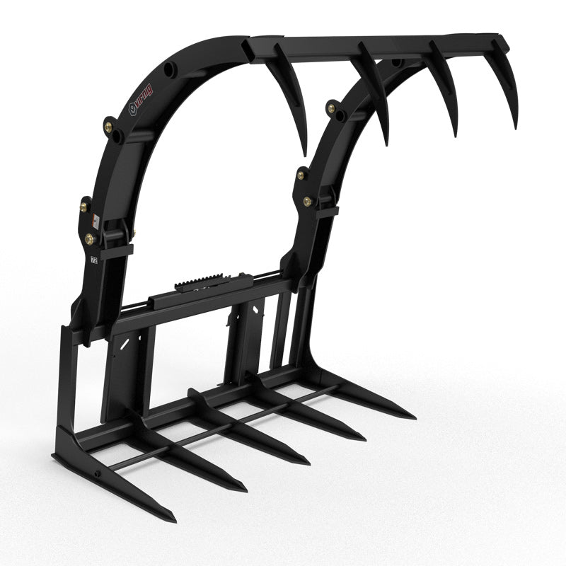 Virnig Big Bale Grapple | Models BG54, BG72 & BG84 | Widths 56" To 86" | Hydraulic Flow 15 To 25 GPM | For Skid Steer