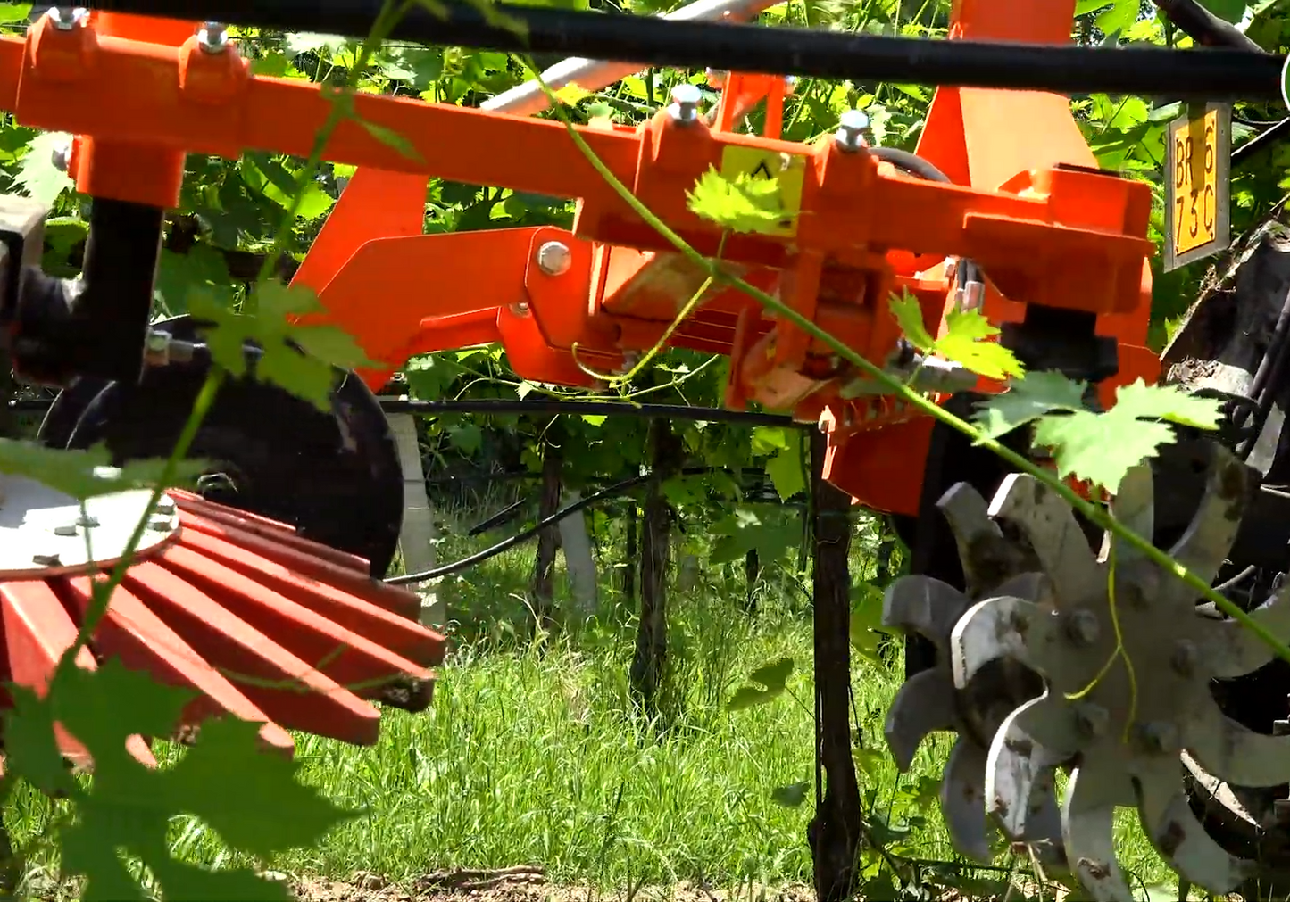Rinieri Tool Holder Bio-Dynamic (with Finger Weeder) | Row Width 63" - 118" inches | Horsepower 50-80 HP | For Tractors