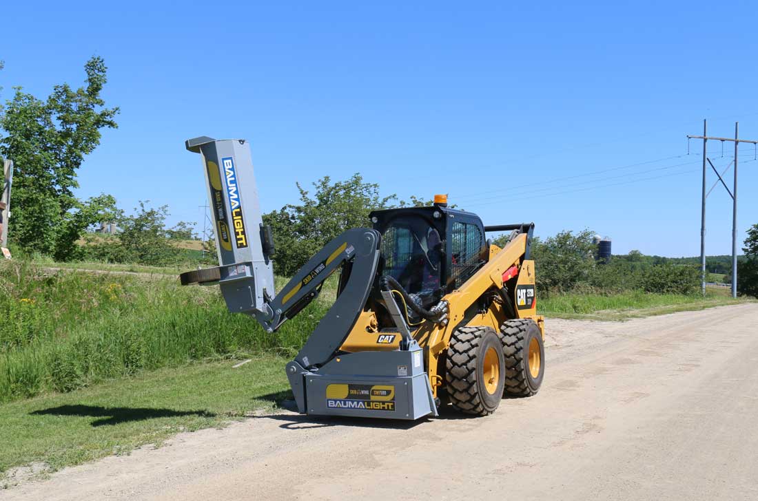 Baumalight Boom Mower | Model SWA/SWF Series | Reach 6' To 14' | Cutting Width 48" & 60" | Hydraulic Flow Range 15-35 GPM | For Skid Steers
