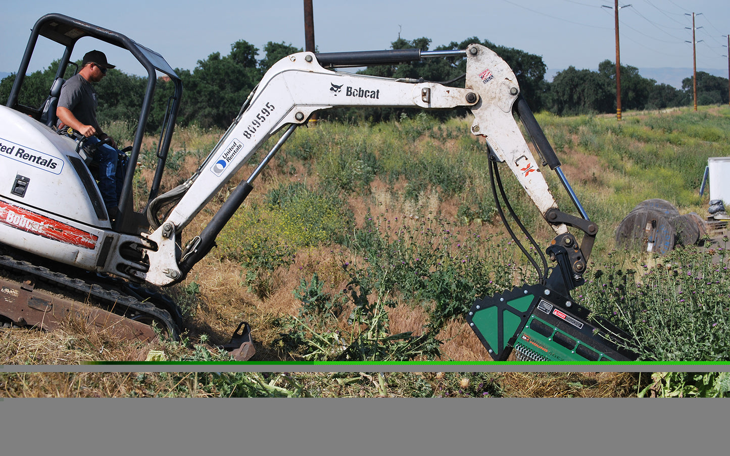 Brush-Hound Hammer-Head Flail Mower Shredder | Model 40EX | Cutting Width 40" inches | For Excavator