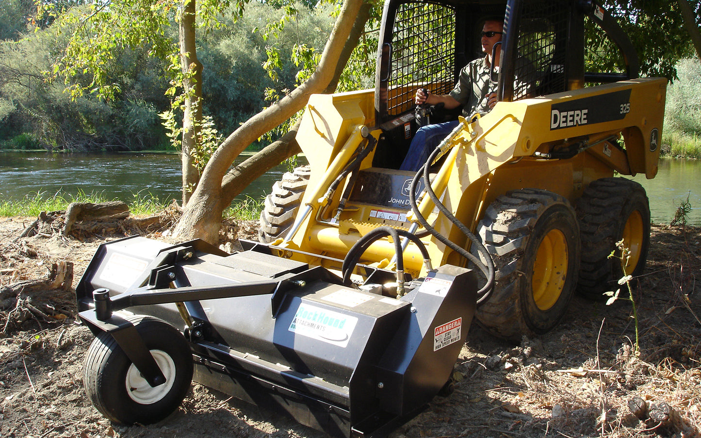 Brush-Hound Grass Flail Mower F-Series | Working Width 48", 60" & 72" inches | Hydraulic Flow 8-13 GPM | For Skid Steer