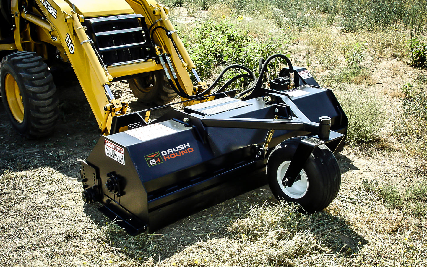 Brush-Hound Grass Flail Mower F-Series | Working Width 48", 60" & 72" inches | Hydraulic Flow 8-13 GPM | For Skid Steer