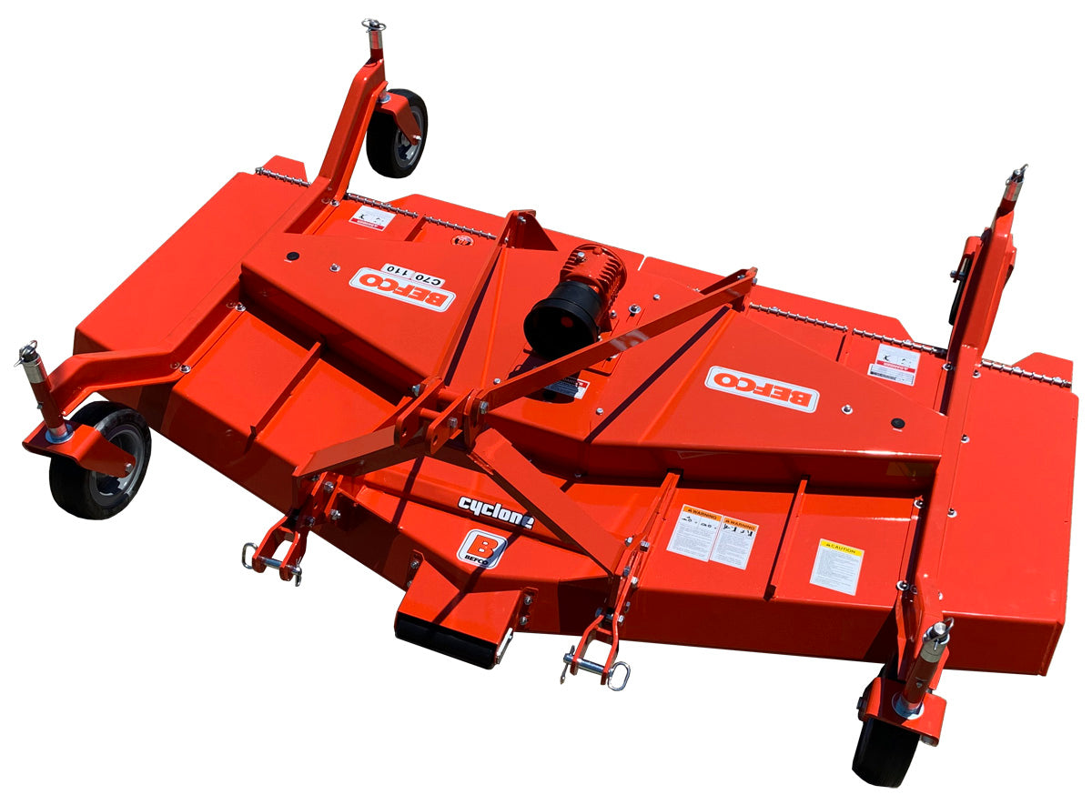 BEFCO | Grooming Mower | Model Cyclone C70 Series | Width 90" To 110" | Quick Hitch | Horsepower 30 To 70 HP | For Tractors