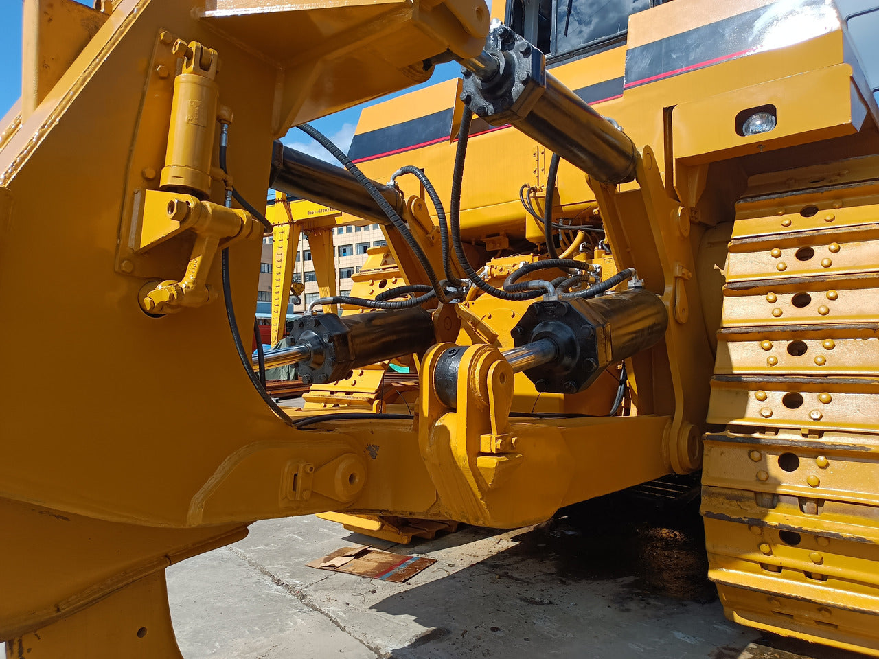 Bedrock Attachments Heavy-Duty SS Ripper | Model BR02 | Fits CAT D9T, D9R, D9N | Width: 59.1" | Weight: 4.8 Ton | For Bulldozer