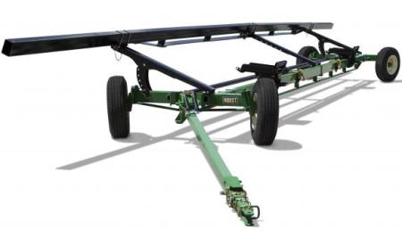 HORST WAGONS Contour 4‑Wheel Steer Draper Header Carriers | Model CHCF Series | Top Rail Lengths 31′–46′ | Horsepower ~80 HP Recommended | For Tractor