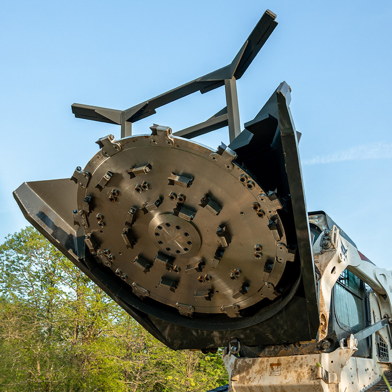 CID Forestry Disc Mulcher Attachment | Cutting Width 44" and 60" inches | For Skid Steer