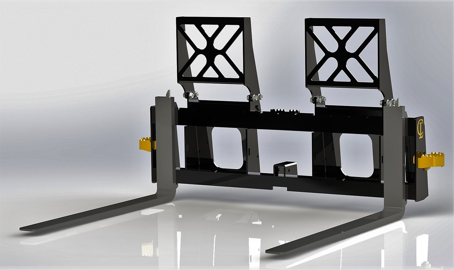 CL Fabrication EZ-Pallet Forks | Width 45" To 84" inches | Horsepower 50 To 100+ HP | For Tractor