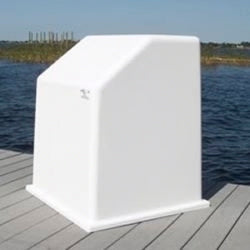RIO MARINE CUSTOMS | Fiberglass Boat Console | Model CMCC01 | 23" W x 25" H x 23" D | Nida-Core Reinforced | For 13' to 16' Feet Skiffs