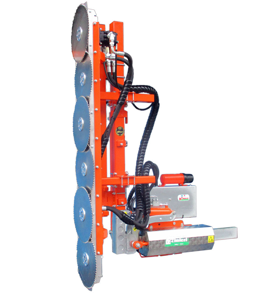 Rinieri Pruning Machine with Discs CRF-X Series | 16" Disc Diameter | 79-140" Cutting Width for Tractor