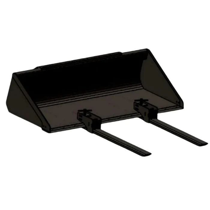 Top Dog Attachments Clamp-On Pallet Forks | Width 4" | Tine Length 41-1/4" | Lift Capacity 2,000 lbs | For Loader