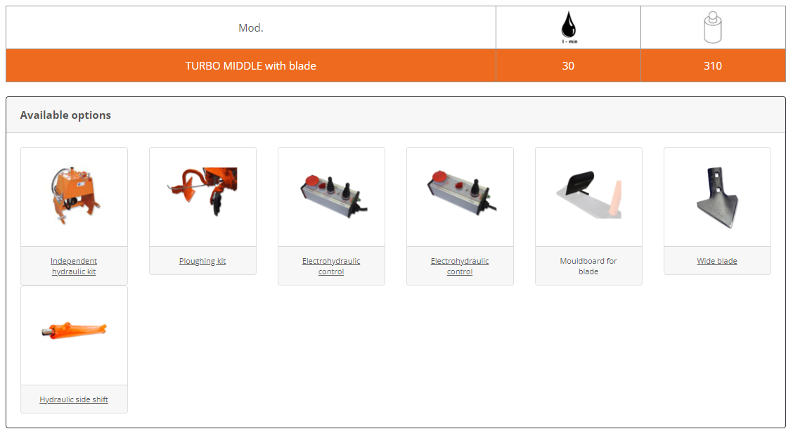 Rinieri Vental Turbo With Blade | Width 67" inches | Horsepower 40+ HP | For Tractors