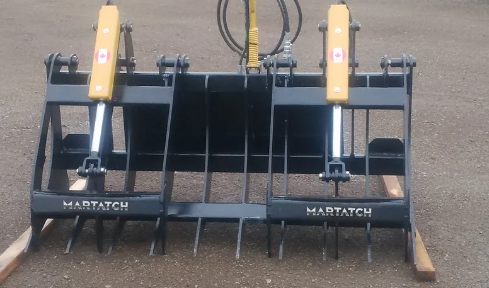 Martatch | Root Rake Grapple | Model MRRG-A Series | Width 64" to 80" | Horsepower 50 To 100+ HP | For Tractors
