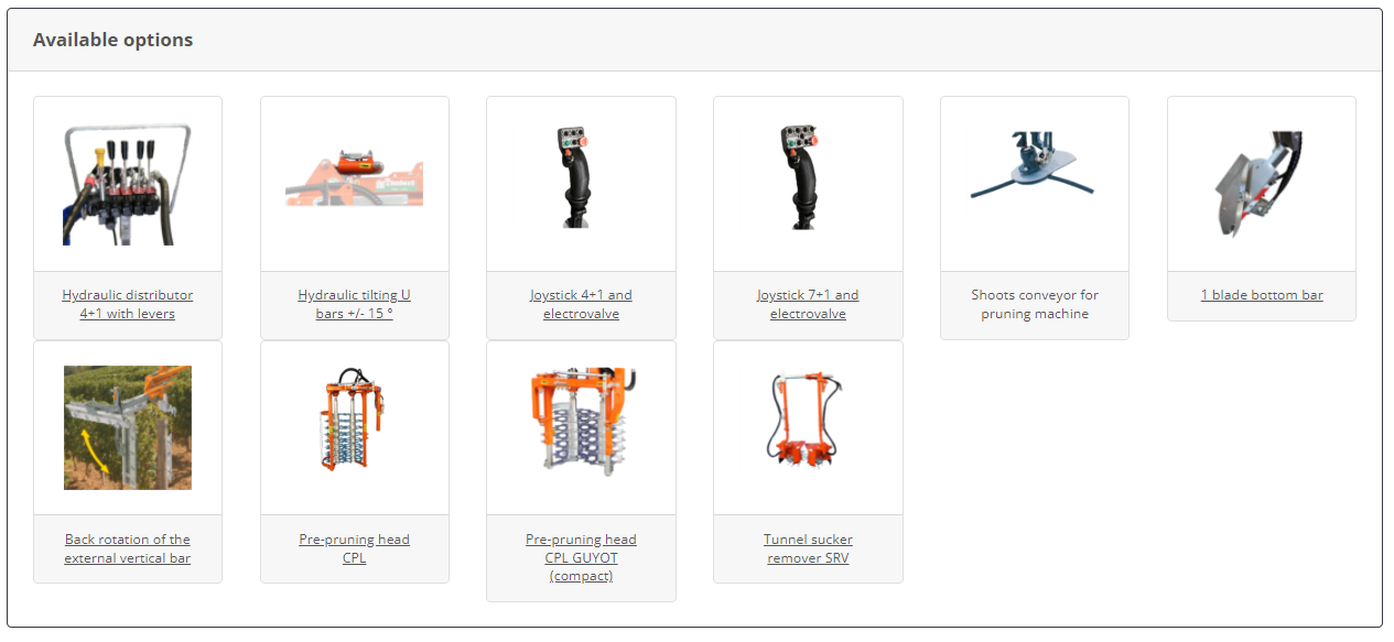 Rinieri Trimmer CRV Tower 1 Plus U with Blades | Tower Series | 41"-83" Cutting Width for Tractor
