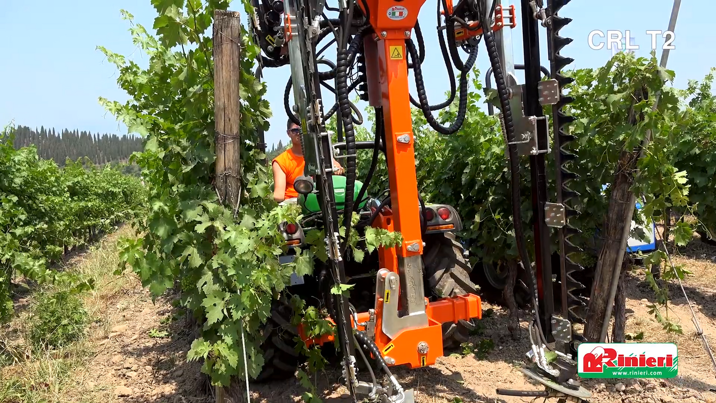Rinieri Double Sickle Bar Pruning Machine | CRL Tower 2-I Series | Cutting Width 59"-83" inches | Horsepower 50-70 HP | For Tractors