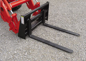 Worksaver | Integrated Frame Pallet Forks | Models 832420 To 833340 | Fork Lengths 36" to 48" | Load Capacity 1,250 to 4,000 LB | Horsepower Up To 65 HP | For Tractors