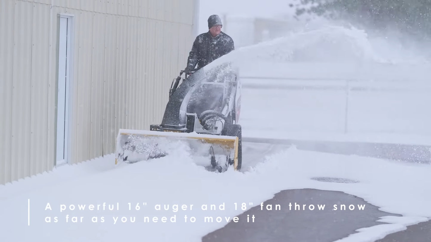 HitchDoc Snowblower | Model HDS60MS | Width 60" inches | Oil Flow Range 7–29 GPM | For Mini Skid Steers