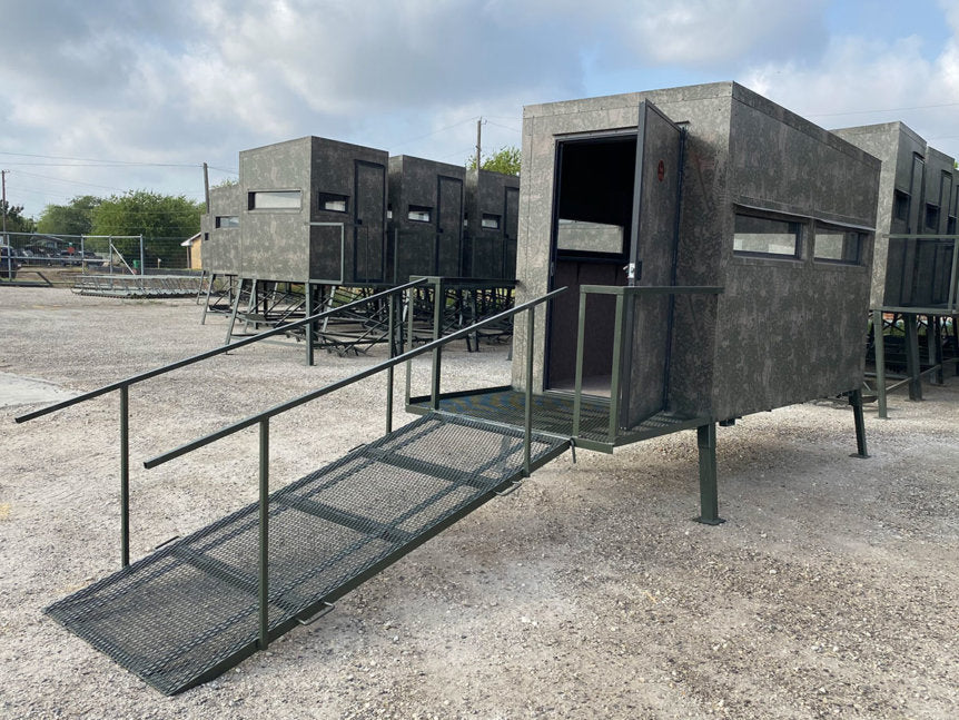 AWS Blind | Insulated Hunting Blind | Model 5x9 Ground Blind | Height Up to 20' | Width 60" x 84" | Stationary Setup | For Deer Hunters & Wildlife Enthusiasts