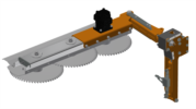 Rinieri Pruning Machine with Discs CRF-X Series | 16" Disc Diameter | 79-140" Cutting Width for Tractor