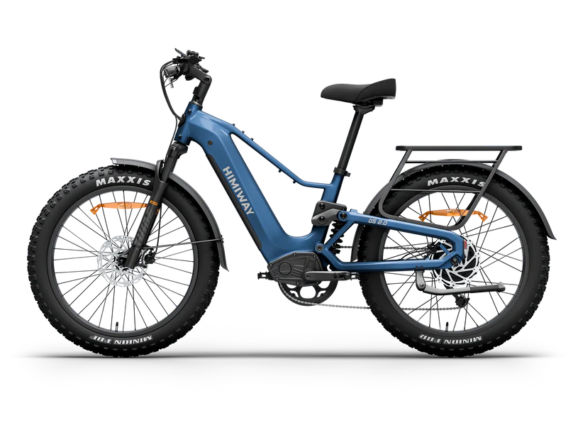 Himiway | Electric Bike | Model D5 2.0 | High-Step & Step-Thru | 750W Hub Motor | 26 x 4.0” Fat Tires | 65 Mile Range | 400 lb Payload | 90Nm Torque | For Commuting, Trail Riding & All-Terrain Adventure