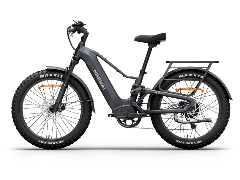 Himiway | Electric Bike | Model D5 2.0 | High-Step & Step-Thru | 750W Hub Motor | 26 x 4.0” Fat Tires | 65 Mile Range | 400 lb Payload | 90Nm Torque | For Commuting, Trail Riding & All-Terrain Adventure
