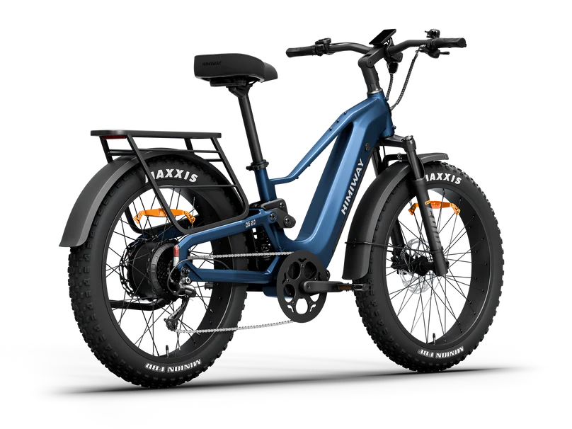 Himiway | Electric Bike | Model D5 2.0 | High-Step & Step-Thru | 750W Hub Motor | 26 x 4.0” Fat Tires | 65 Mile Range | 400 lb Payload | 90Nm Torque | For Commuting, Trail Riding & All-Terrain Adventure