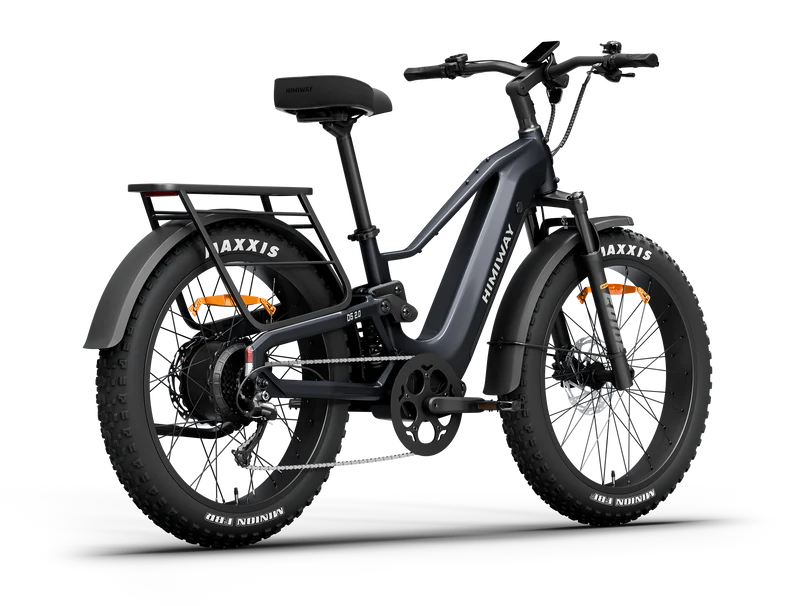 Himiway | Electric Bike | Model D5 2.0 | High-Step & Step-Thru | 750W Hub Motor | 26 x 4.0” Fat Tires | 65 Mile Range | 400 lb Payload | 90Nm Torque | For Commuting, Trail Riding & All-Terrain Adventure