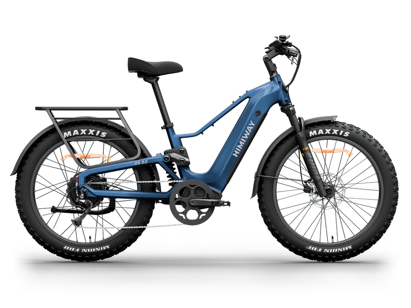 Himiway | Electric Bike | Model D5 2.0 | High-Step & Step-Thru | 750W Hub Motor | 26 x 4.0” Fat Tires | 65 Mile Range | 400 lb Payload | 90Nm Torque | For Commuting, Trail Riding & All-Terrain Adventure
