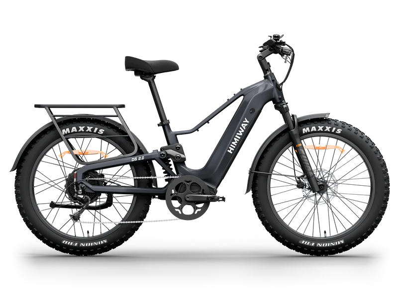 Himiway | Electric Bike | Model D5 2.0 | High-Step & Step-Thru | 750W Hub Motor | 26 x 4.0” Fat Tires | 65 Mile Range | 400 lb Payload | 90Nm Torque | For Commuting, Trail Riding & All-Terrain Adventure