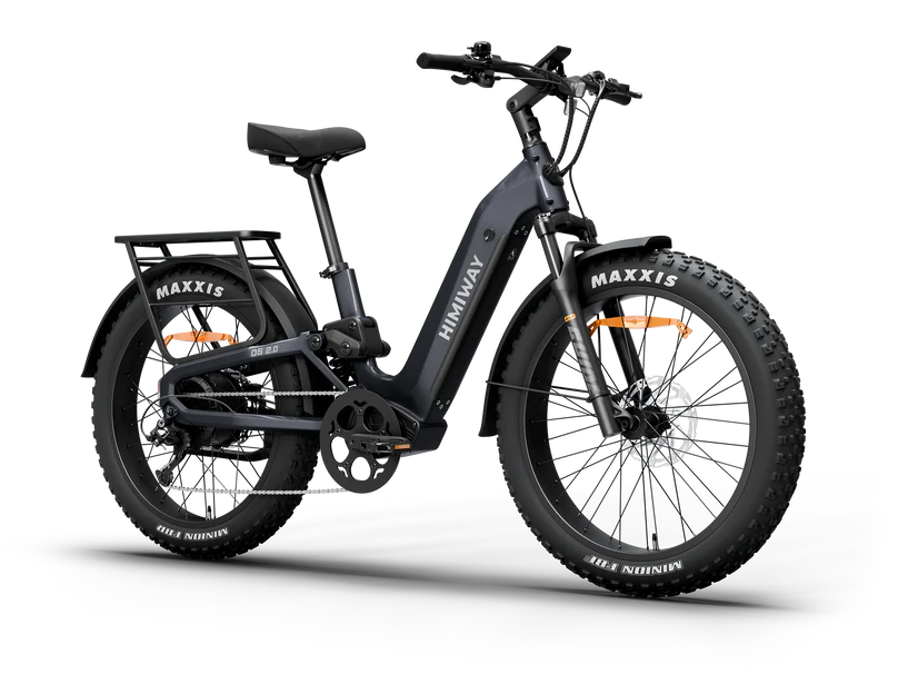Himiway | Electric Bike | Model D5 2.0 ST (Step-Thru) | 750W Hub Motor | 26 x 4.0” Fat Tires | 65 Mile Range | 400 lb Payload | 90Nm Torque | For Urban Commuting & All-Terrain Adventure